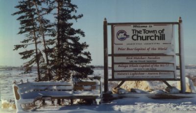 Churchill, Manitoba sign
