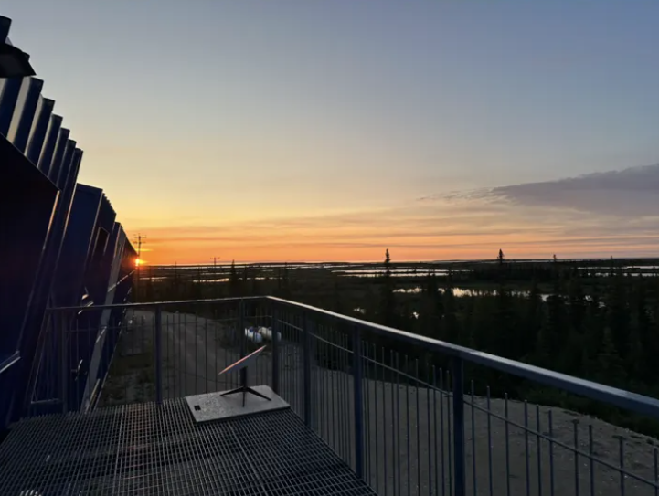Sunset over Churchill, Manitoba